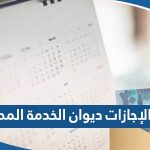 بيع رصيد الإجازات ديوان الخدمة المدنية